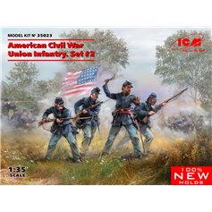 ICM 1:35 AMERICAN CIVIL WAR - UNION INFANTRY - SET 2