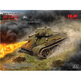 ICM 35354 OT-34/76, WWII Soviet flamethrower tank