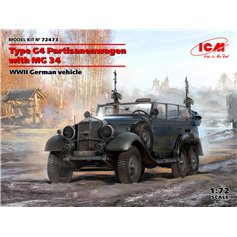 ICM 1:72 Type G4 Partisanenwagen W/MG.34 - WWII GERMAN VEHICLE