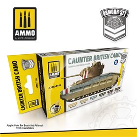 AMIG7181 ZESTAW: ARMOUR SET-CAUNTER BRITISH CAMO