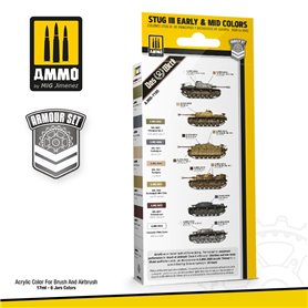 AMIG7185 ZESTAW: STUG III EARLY & MID COLORS 39-43