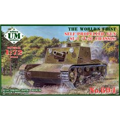 UMMT 1:72 Su-1 - T-26 CHASIS - SELF-PROPELLED GUN - PLASTIC TRACKS