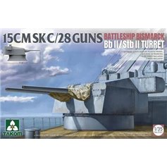Takom 1:35 15CMSK C/28 Guns - battleship bismarck - BB II / STB II TURRET