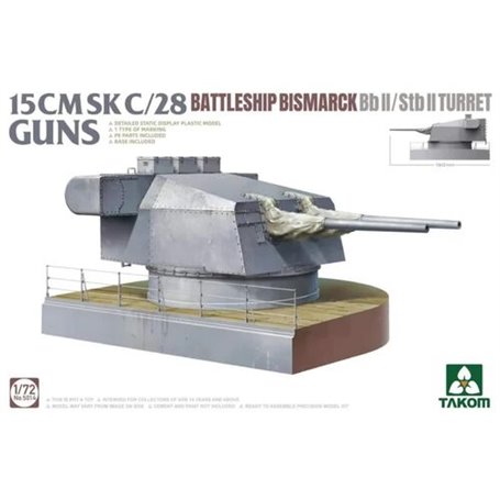 Takom 5014 15CMSK C/28 Battleship Bismarck