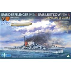 Takom Snownam 1:700 SMS Derfflinger 1916 + SMS Leutzow 1916 + Zeppelin Q - LIMITED EDITION 