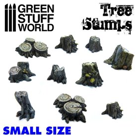 Green Stuff World SMALL TREE STUMPS - 10szt.