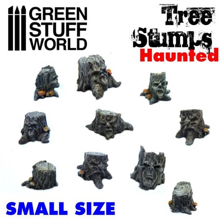 Green Stuff World Small Haunted Tree Stumps