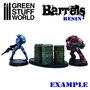 Green Stuff World RESIN BARRELS - 8szt.