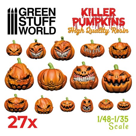 Green Stuff World Resin Killer Pumpkins