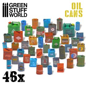 Green Stuff World Resin Oil Cans 46x