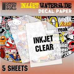 Green Stuff World Papier do kalkomanii CLEAR INKJET A4