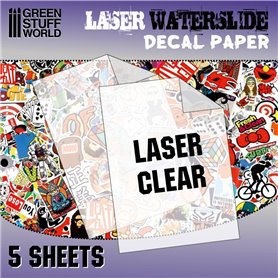 Green Stuff World Papier do kalkomanii CLEAR LASER A4