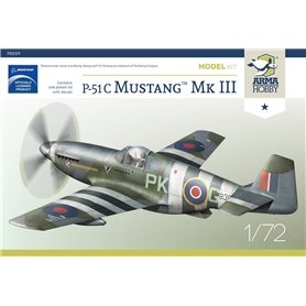 Arma Hobby 1:72 North American P-51C Mustang Mk.III - MODEL KIT