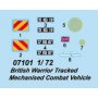 Trumpeter 1:72 British Warrior Tracked Mechanised Combat Vehicle
