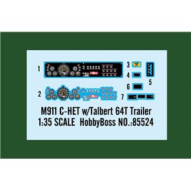 Hobby Boss 85524 M911 C-HET w/ Talbert 64T Trailer