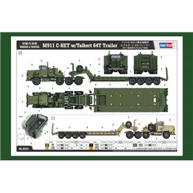 Hobby Boss 85524 M911 C-HET w/ Talbert 64T Trailer