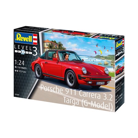 Revell 1:24 Porsche 911 Carrera Targa G - MODEL SET - z farbami