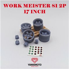 Yamamoto 1:24 WORK MEISTER S1 2P 17" 4 NUTS rims 