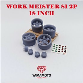 Yamamoto 1:24 WORK MEISTER S1 2P 18" 5 NUTS rims 