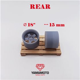 Yamamoto 1:24 Felgi WORK MEISTER S1 2P 18" 5 NUTS