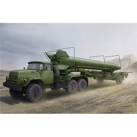 Trumpeter 01081 Soviet Zil-131V Tow 2T3M1 Trailer with 8K14 Missile
