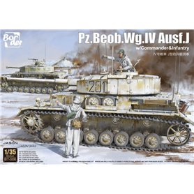 Border Model BT-006 Pz.Beob.Wg.IV Ausf.J w/Commander&Infantry