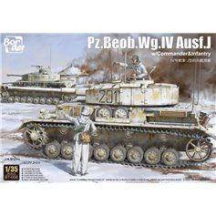 Border Model 1:35 Pz.Beob.Wg.IV Ausf.J - W/COMMANDER + INFANTRY 