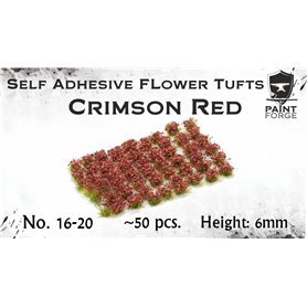 Kwiatki Crimson Red Flowers 6mm