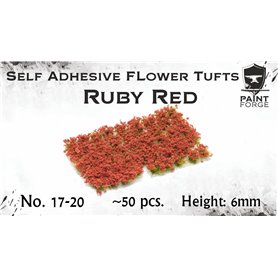 Kwiatki Ruby Red Flowers 6mm