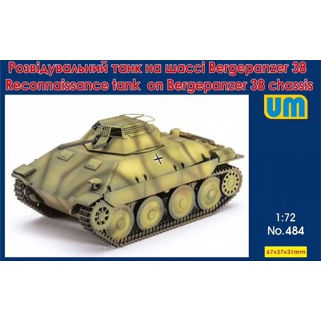 Um 484 Reconnaissance tank on Bergepanzer 38 chassis