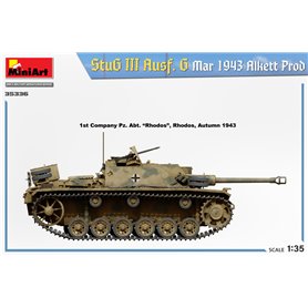Mini Art 1:35 Stumrgeschutz StuG.III Ausf.G - MARCH 1943 - ALKETT PRODUCTION