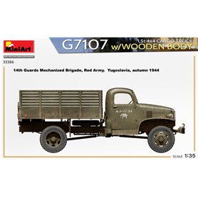 Mini Art 1:35 G7107 1.5T 4X4 CARGO TRUCK W/WOODEN BODY