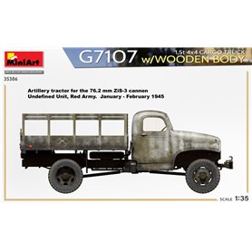 Mini Art 1:35 G7107 1.5T 4X4 CARGO TRUCK W/WOODEN BODY