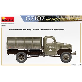 Mini Art 1:35 G7107 1.5T 4X4 CARGO TRUCK W/WOODEN BODY