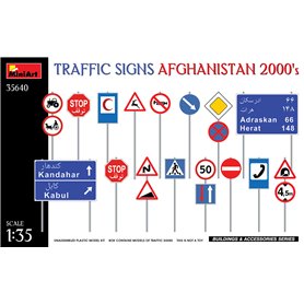 Mini Art 35640 Traffic Signs. Afghanistan 2000's