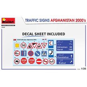 Mini Art 1:35 TRAFFIC SIGNS - AFGHANISTAN 2000S