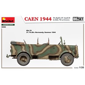 Mini Art 1:35 Caen 1944 - Pz.Kpfw.IV Ausf.H + Kfz.70 + CREWS