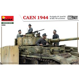 Mini Art 1:35 Caen 1944 - Pz.Kpfw.IV Ausf.H + Kfz.70 + CREWS