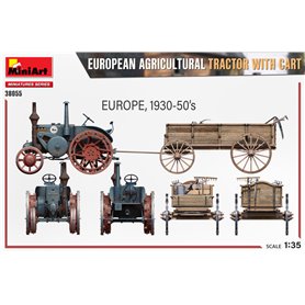 Mini Art 1:35 EUREPEAN AGRICULTURAL TRACTOR W/CART