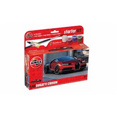 Airfix 1:43 Bugatti Chiron - STARTER SET - w/paints 