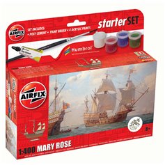 Airfix 1:400 Mary Rose - STARTER SET - w/paints 