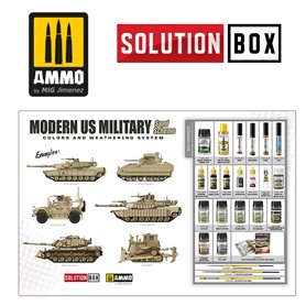 SOLUTION BOX. MODERN US MILITARY SAND SC