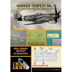 1 Man Army 1:32 Maski do Hawker Tempest Mk.V