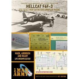 1 Man Army 1:32 Maski do Grumman Hellcat F6F-3