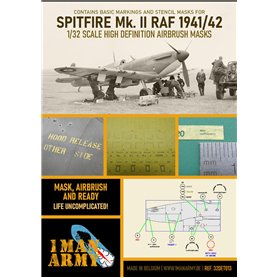 1 Man Army 1:32 Maski do Supermarine Spitfire Mk.I / Mk.II RAF