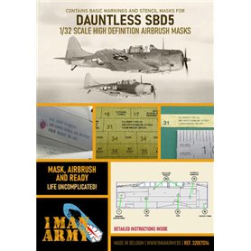 1 Man Army 1:32 Maski do Dauntless SBD-5