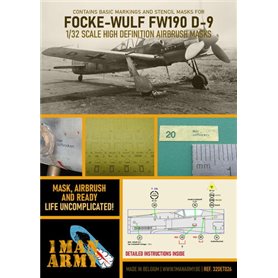 1 Man Army 1:32 Maski do Focke Wulf Fw-190 D-9