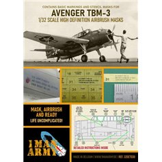 1 Man Army 1:32 Masks for Grumman TBM-3 Avenger 