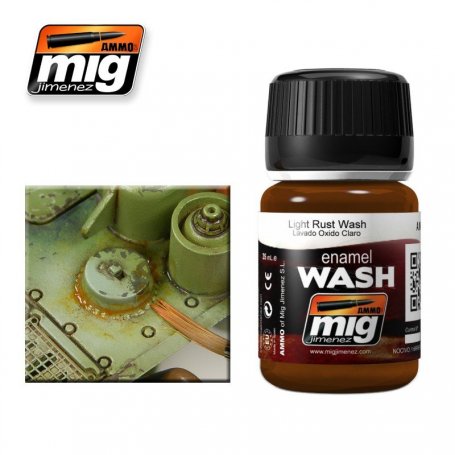 Ammo of MIG Enamel Wash LIGHT RUST WASH