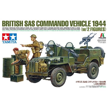 Tamiya 25423 1/35 British SAS Commando Vehicle 1944 (w/2 Figures)